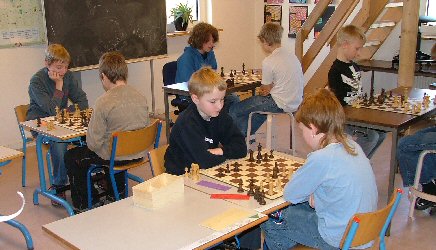 Skakturnering p Struer Friskole, 2005